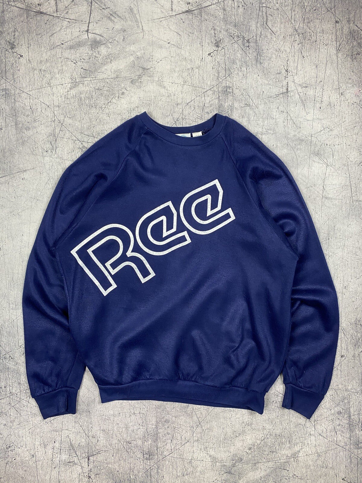 Vintage 90's Y2K Reebok big Double logo  Blue Pullover  Sweatshirt Men's Size S