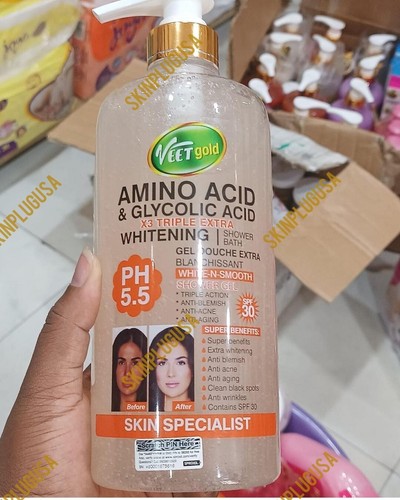 Gel de baño de ducha Veet Gold amino y glicólico FPS 30 - Imagen 2 de 2