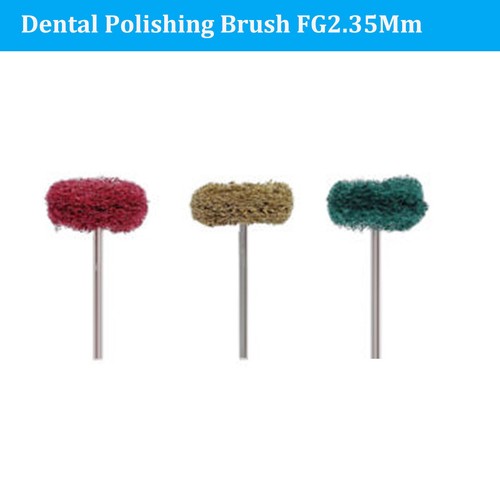 50pcs Dental Lab Fiber Wheel Brush Polishing Polisher Prophy Brushes FG
