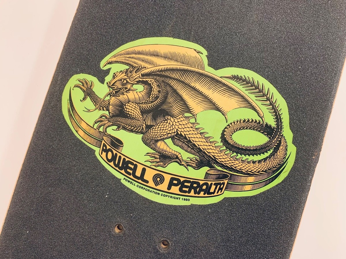 美品 EL CABALLERO 緑 エルキャバレロ グリーン オールドデック Powell Peralta Steve Caballero Deck Re Issue Blem Dragon