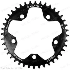 Wolf Tooth Components 40T x 110 BCD 5-Arm/Bolt-Hole Drop-Stop CX Bike Chainring