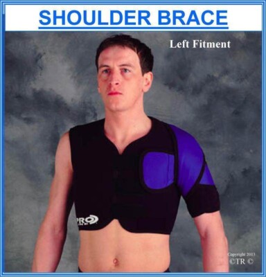 Proline Einzelne Schulter Bandage Schwarz Medizinisch Stütze Wear Sport Schutz