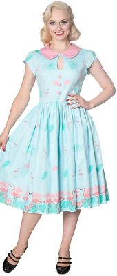 Dancing Days «GOING MY WAY» Peter Pan FLAMINGO 50s SWING DRESS Kleid Rockabilly