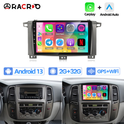For Toyota Land Cruiser LC100 GXR Car Stereo Radio Android 13 Carplay GPS Navi