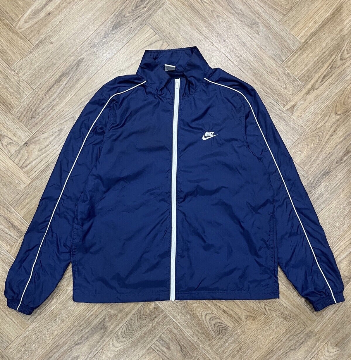 SACAI X NIKE Nike Sportswear Full Zip Leggero Blu Navy Impermeabile Track Jacket Uomo XL