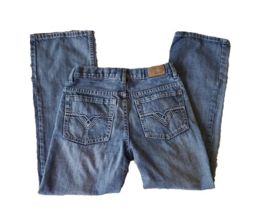 Urban Pipeline Relaxed Boot Cut 100% Cotton Distressed Jeans 16 - Picture 2 of 3