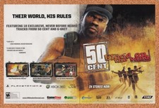 2008 50 Cent Blood On The Sand Xbox 360 Original Ad / Retro Wall Art v2