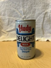 2 CAN HUDEPOHL  Light "Hudy Delight" Beer Can - Hudepohl Cincinnati Reds Can