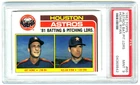 NOLAN RYAN~RARE (POP 167) 1982 TOPPS ASTROS PITCHING&BATTING PSA-9 MINT CARD #66