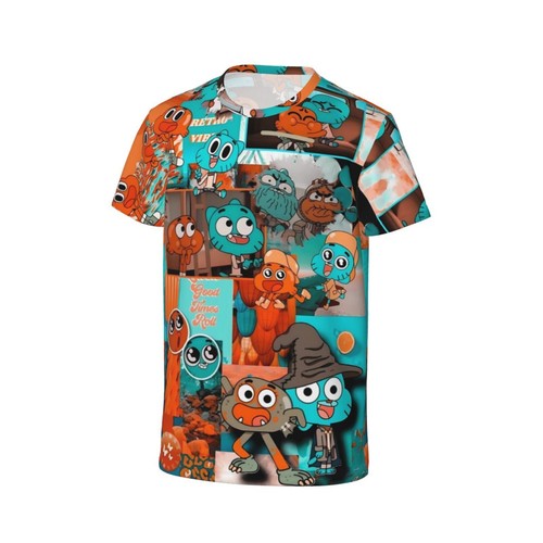 The Amazing World Of Gumball Cartoon Children's Short Sleeve Basic CasualT-shirt - Picture 32 of 37