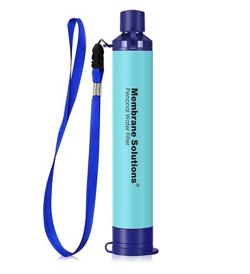Survival Wasserfilter Strohhalm wiederverwendbar entfernt 99,99% Bakterien Membran Lösungen