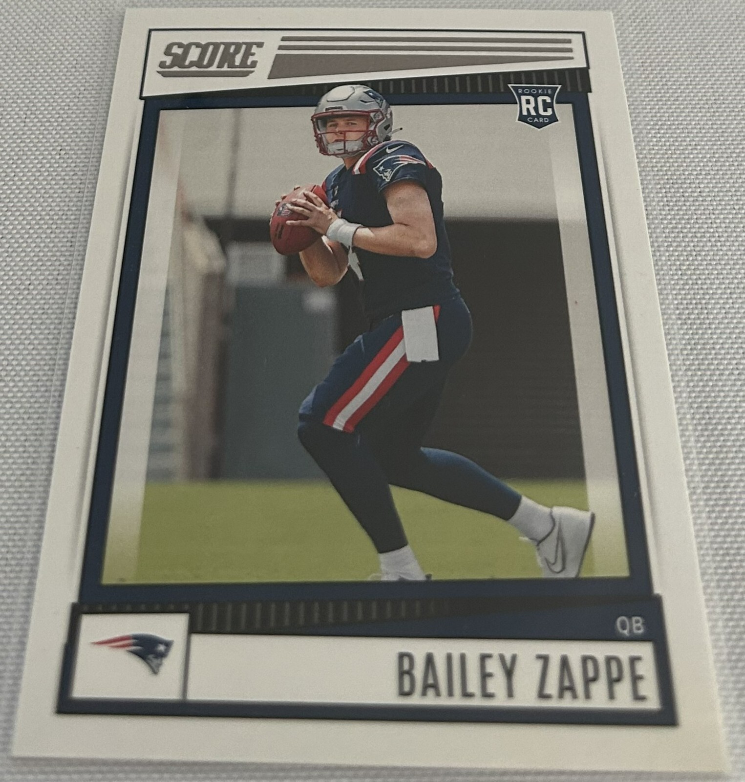 2022 Panini Score Football Bailey Zappe New England Patriots rookie card #310
