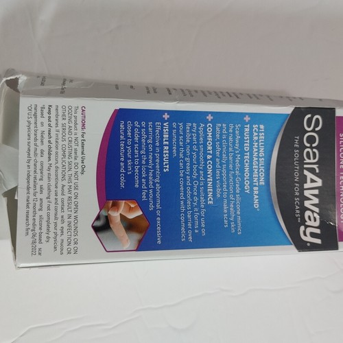 ScarAway Medical-Grade Silicone Scar Gel 0.35oz. Exp.02/27 - Picture 6 of 8