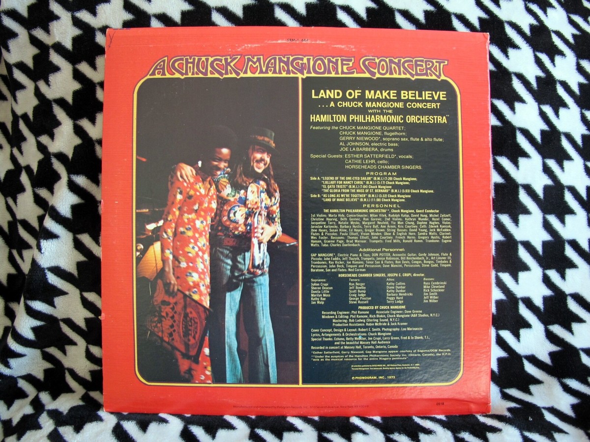 Chuck Mangione Concert Land of Make Believe 1973 Jazz LP