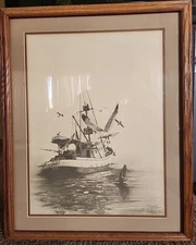 William  C GILPIN Authentic Lithograph   "ARTS BAIT" #10  Signed Limited Edition