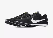 New Nike Mens Zoom Victory 3 Track Shoes Spikes Size 12 Black/Volt/White