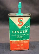 Singer Sewing Machine Oil Vintage Oil Can 39¢