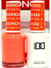 DND Daisy Gel Polish Soak Off 0.5fl.oz LED/UV Duo DND650- Foral Coral