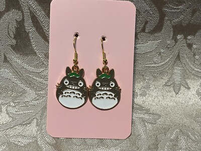 Kawaii Friendly Neighbor Cartoon Troll Gold Dangle Fashion Casual Fun Earrings