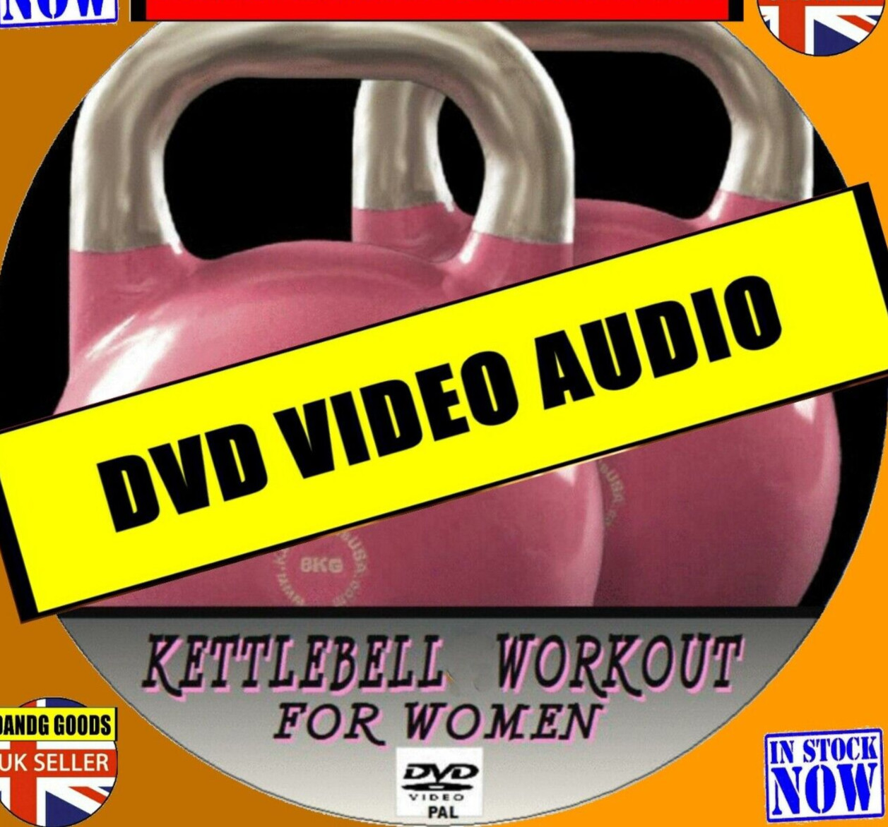 KETTLEBELL FITNESS WORKOUT FOR WOMEN STEP BY STEP EXERCISE ROUTINE VIDEO DVD NEW