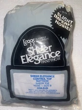 LEGGS SHEER ELEGANCE PANTYHOSE CONTROL TOP SLIGHTLY IMPERFECT NUDE PKG/3 SIZE B