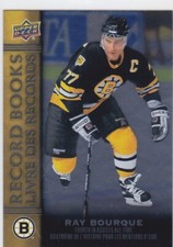 2023 UD TIM HORTONS LEGENDS..RAY BOURQUE..RECORD BOOKS..CARD # RB-7..BRUINS