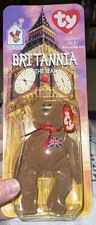 TY Beanie Baby - BRITANNIA the Bear UK Exclusive  8.5 inch 