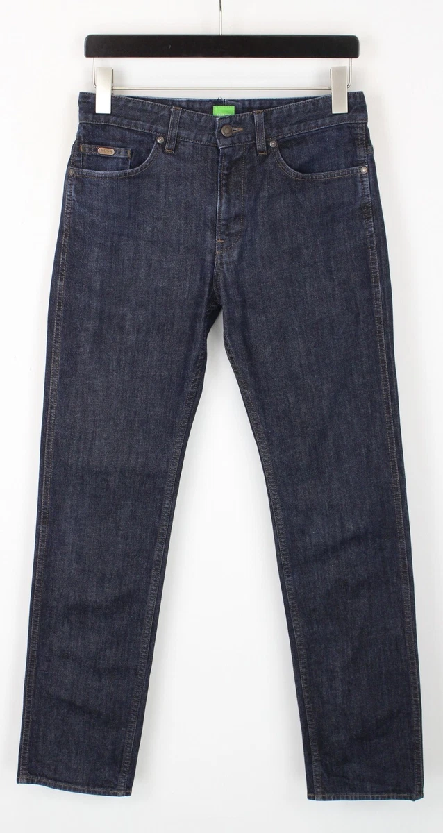 HUGO BOSS Delaware1 Label Stretch Jeans Men&#039;s W31/L32 Zip Fly Logo | eBay