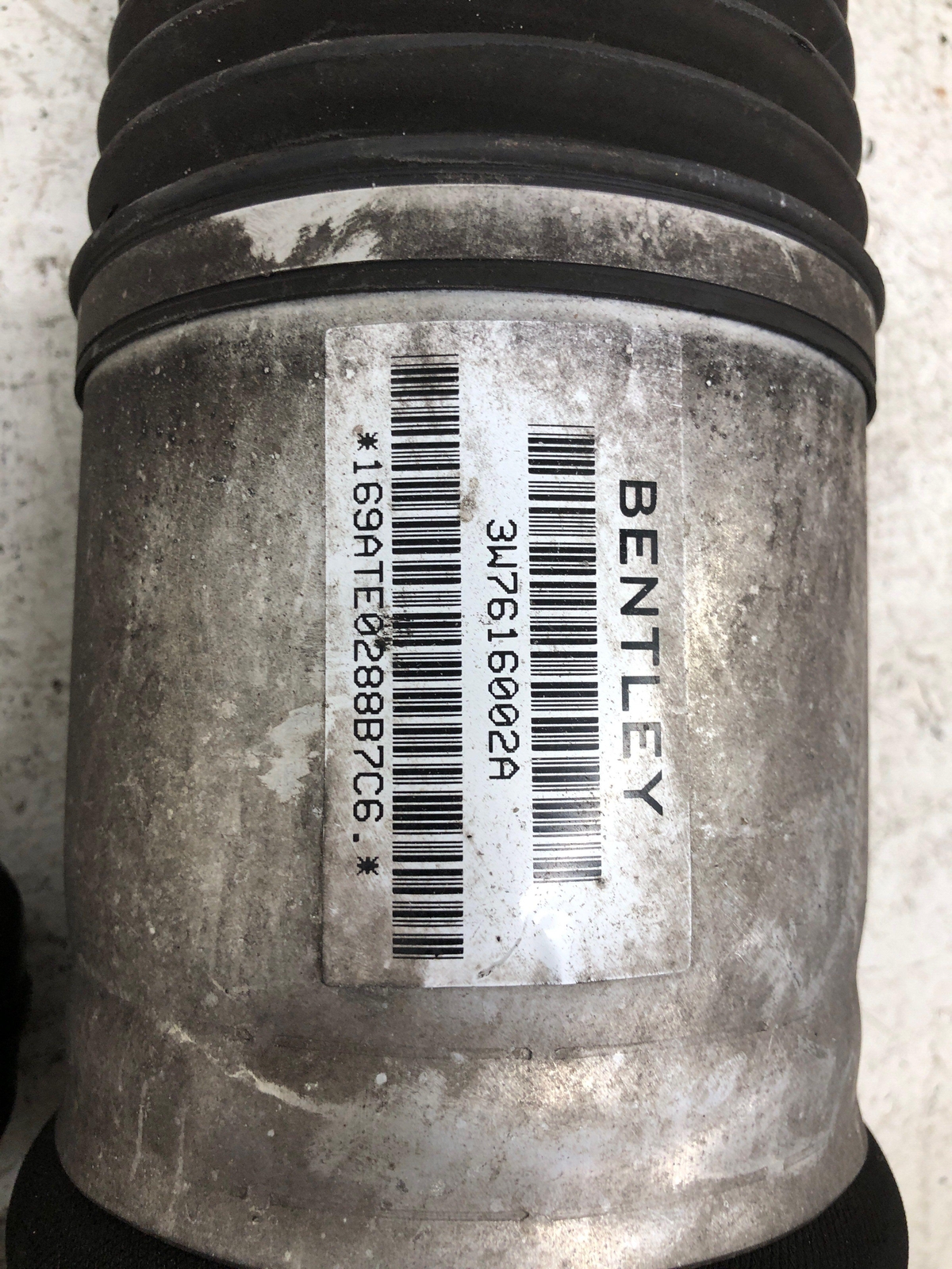 2009-2011 BENTLEY CONTINENTAL RIGHT REAR AIR SUSPENSION STRUT SHOCK 3W7616002A