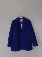 Qvc Badgley Mischka Boucle Blazer Blue Size Small Chest 36" Length 30" Bnwot