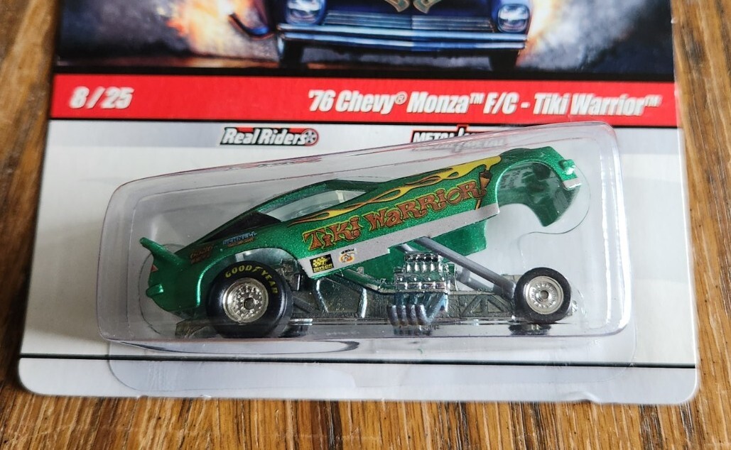 2009 Hot Wheels Drag Strip Demons 76 Chevy Monza F/C Tiki