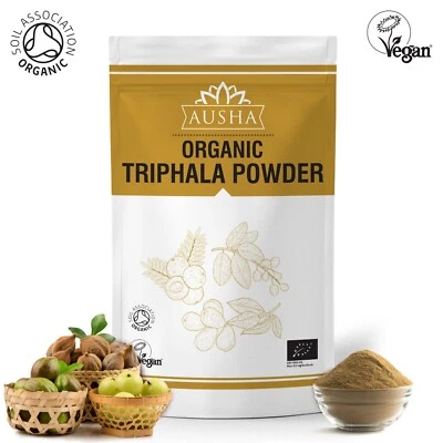 AUSHA Organic Triphala Powder 100g | Constipation Relief , Colon Cleansing, Digestion