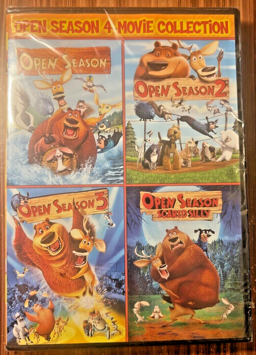 Open Season 4-Movie Collection DVD 1 2 3 4 Set BRAND NEW Scared