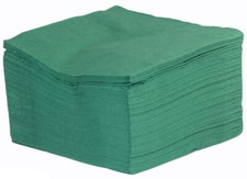 Green Disposable Luncheon Party Paper Napkins 2ply 33cm Pack of 100