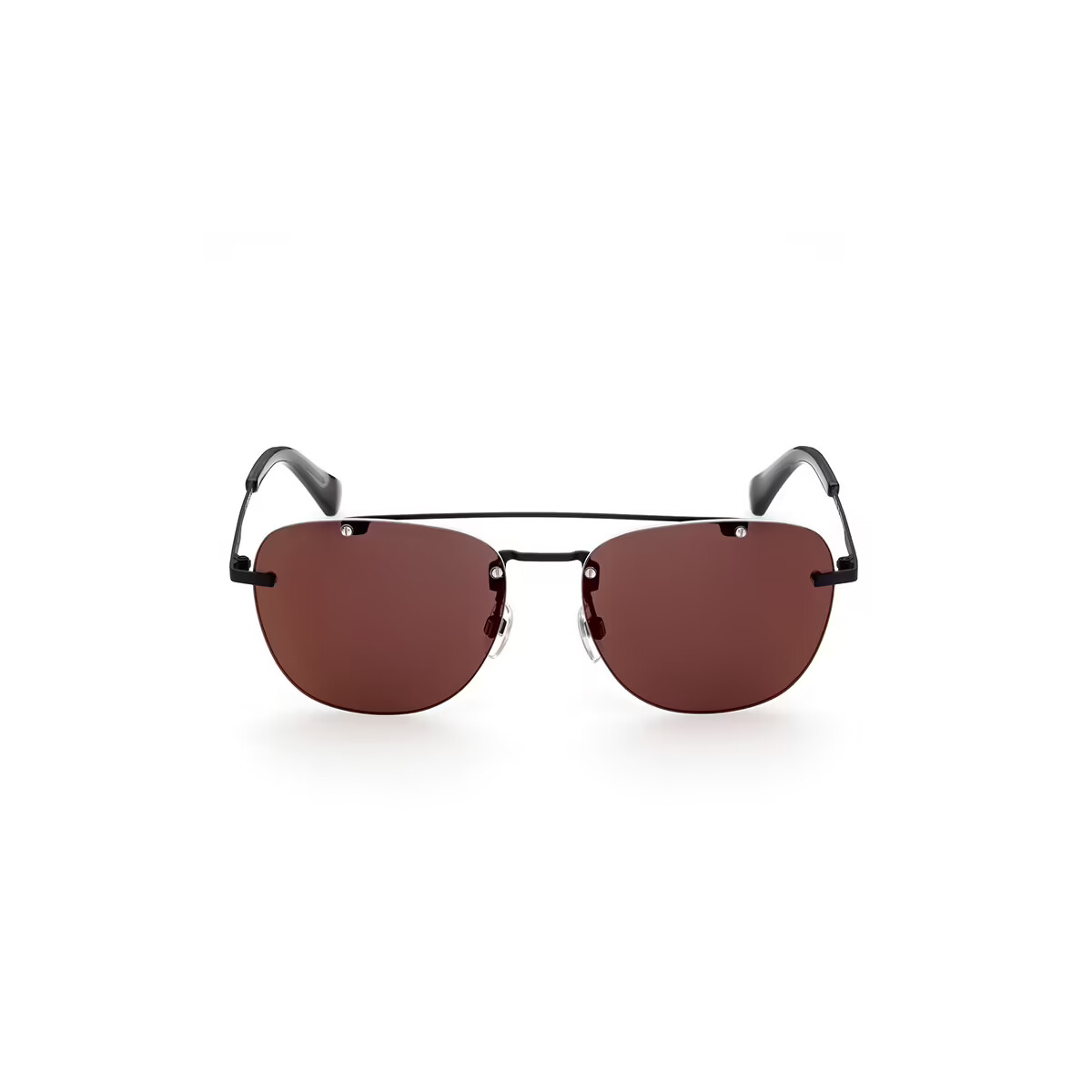 Diesel DL0350 02C Black Mirrored Plastic Squared Sunglasses Frame 57-16-145 DL 