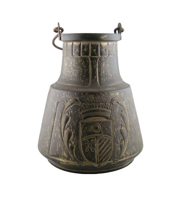 Antique Jugendstil WMF Brass Metal Milk Bucket Kettle ca. 1903 - 1910 Signed