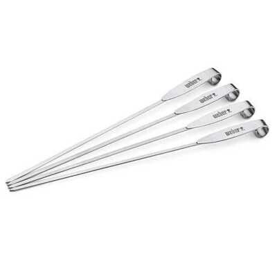 Weber ETGS Spieße-Set Edelstahl, 4 Stück