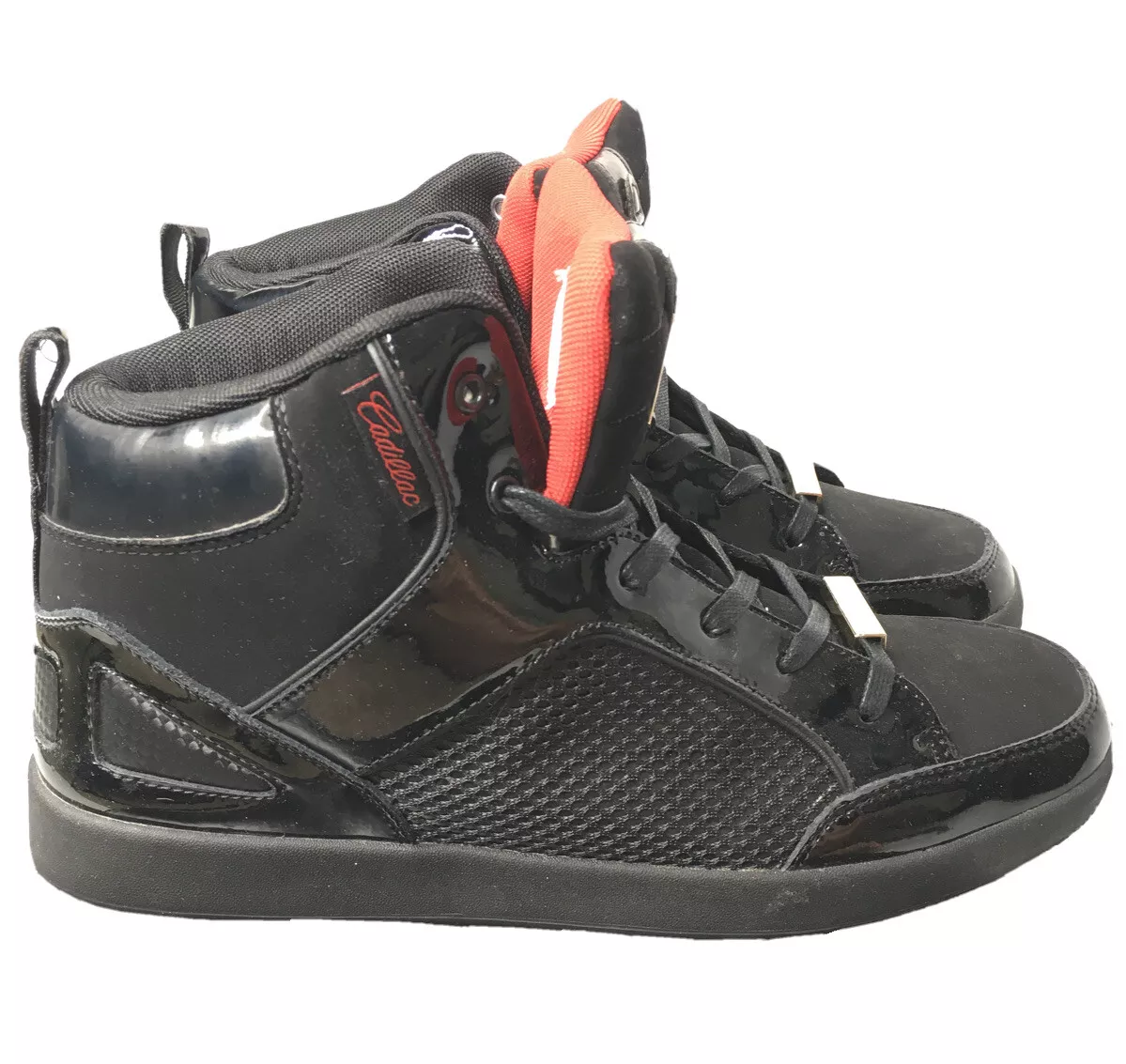 Cadillac shoes black and best sale red
