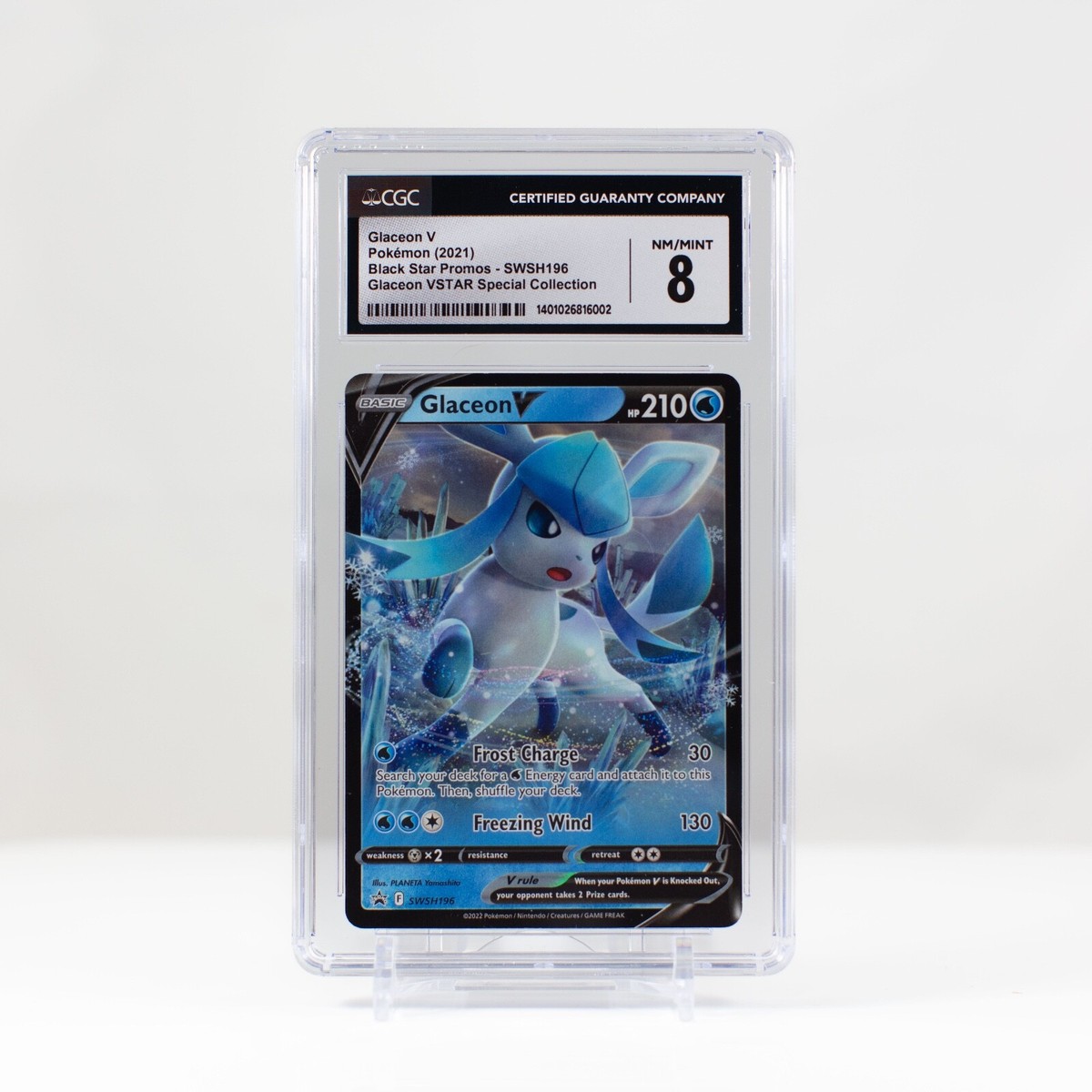 Pokémon Glaceon V SWSH196 Black Star Promo CGC 8 | eBay