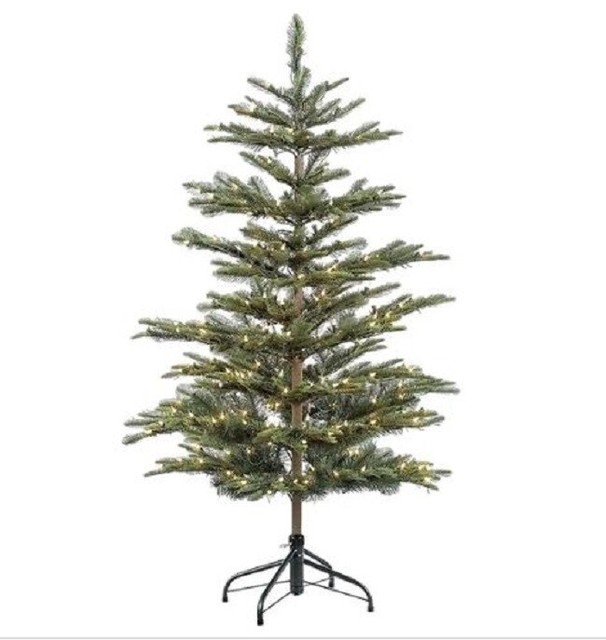 Clearance Christmas Tree Prelit Lights Full Dunhill Fir Artificial