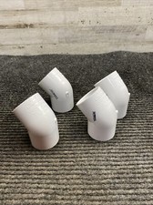 Lot of 4 Lasco SCH 40 1-1/4" PVC 45  Elbow Slip x Slip