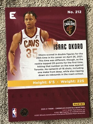 2020-21 Panini Chronicles Essentials Blue /99 Isaac Okoro