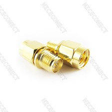 5x RPSMA RP-SMA Female Jack to SMA Male RF Adapter Ethernet Wifi Coax Connector