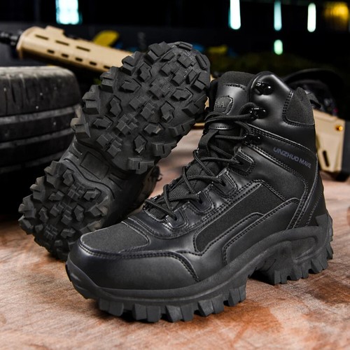 Men Military Boots Integrated Training Combat Boots Waterproof Ankle Boots - Picture 19 of 26
