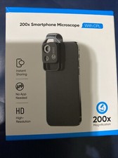 200x Smartphone Microscope w/CPL- No app needed Universal