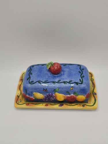 Sango "Sangria" 1/4 Pound Butter Dish - Picture 2 of 4