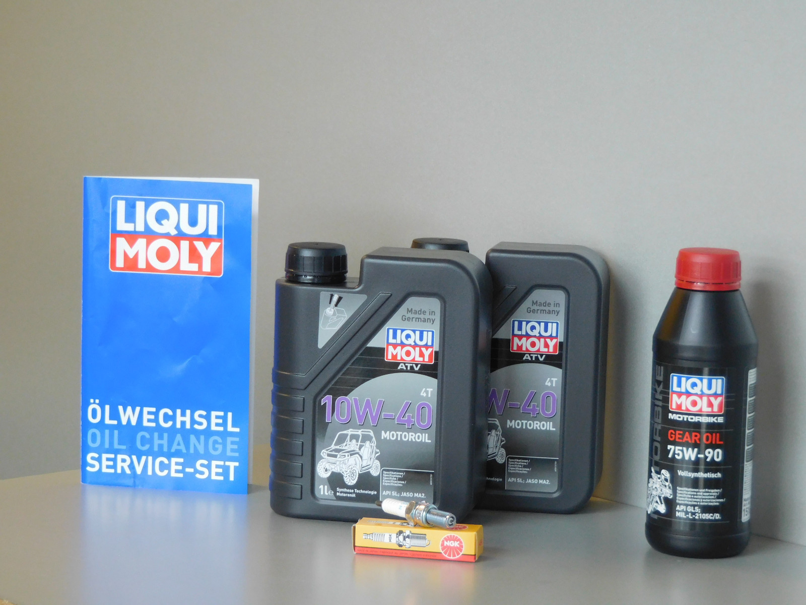 Maintenance Set Quad ATV Adly Hurricane 320 Inspection Oil Spark Plug Oil Change