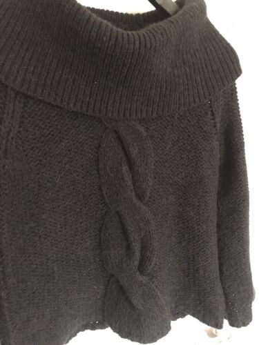 Michael Kors Black cable, cowl neck sweater Small S, Womens - Picture 4 of 11