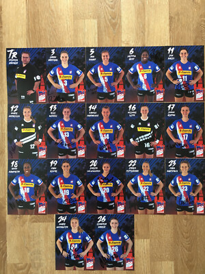 17 handsignierte Autogrammkarten HSG BLOMBERG LIPPE Damen Frauen 21/22 2021/2022