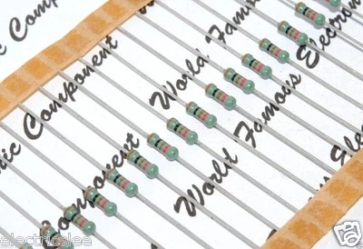 10pcs - PHILIPS MR25 100R 0.4W 2% Metal Film Resistor - For Audio - Image 1 of 4